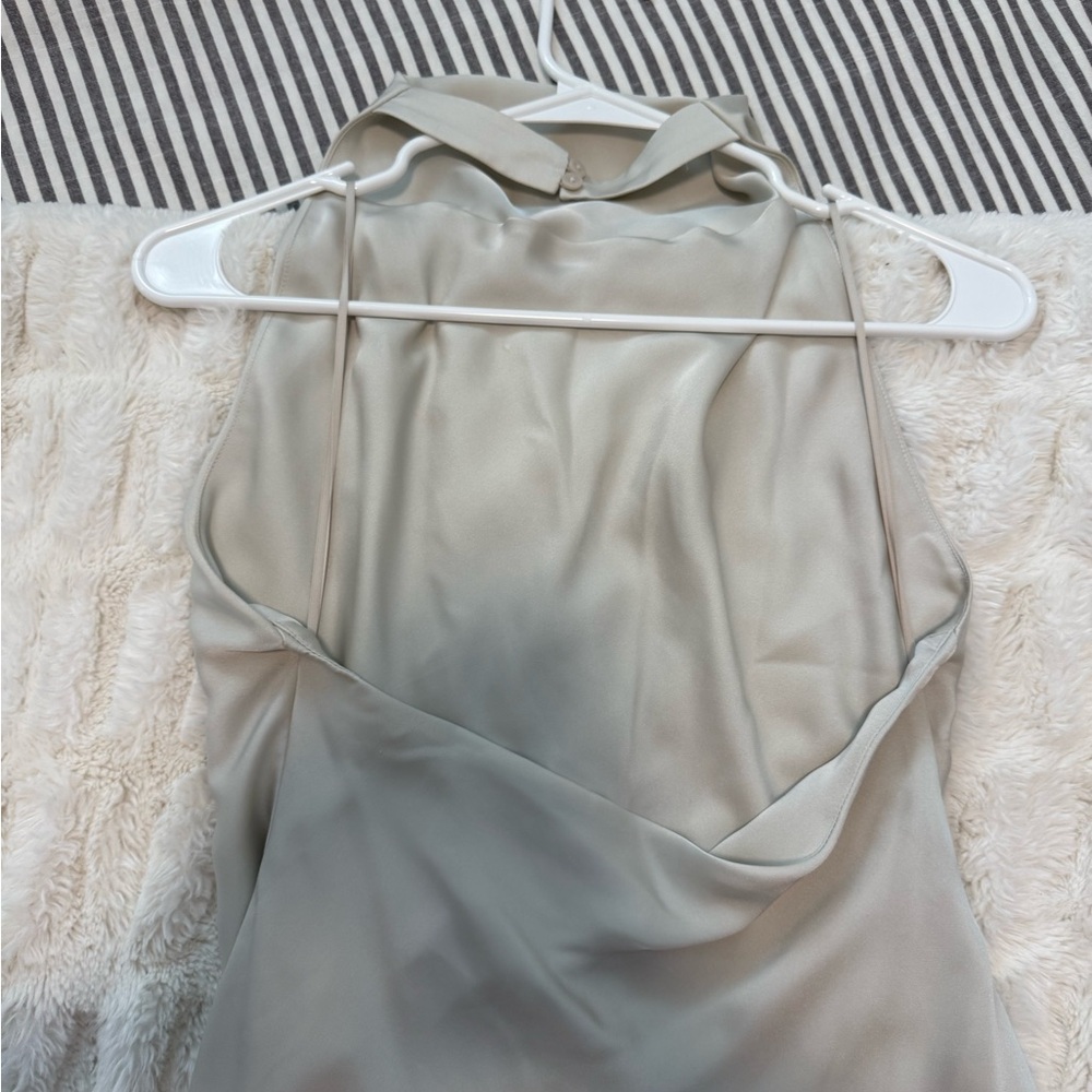 Aritzia Pearl Mini Halter Dress - Picture 4 of 4